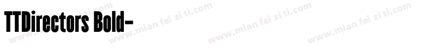 TTDirectors Bold字体转换